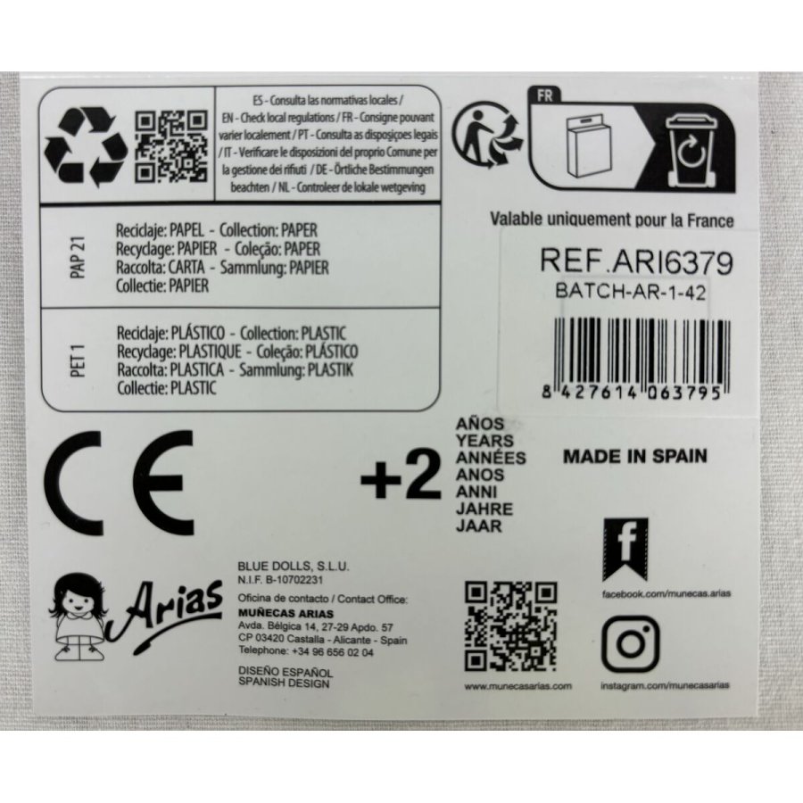 Dukkesko Arias Beige 40 cm #2