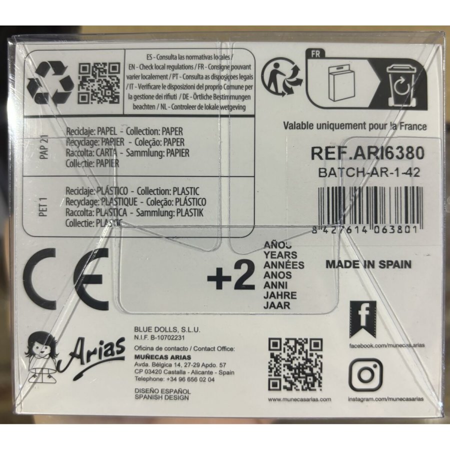 Dukkesko Arias Pink 40 cm #3