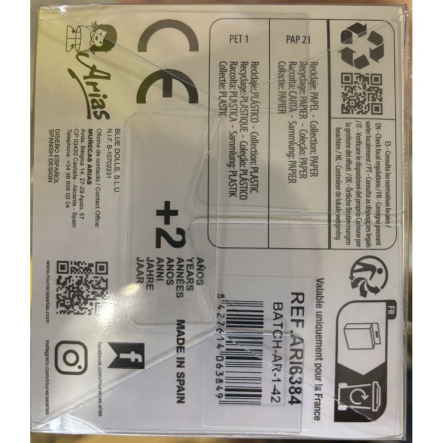 Dukkesko Arias Hvid 40 cm #5