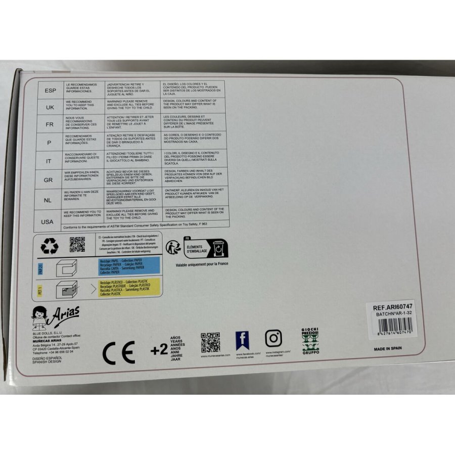 Baby Dukke Arias Elegance 38 cm #3