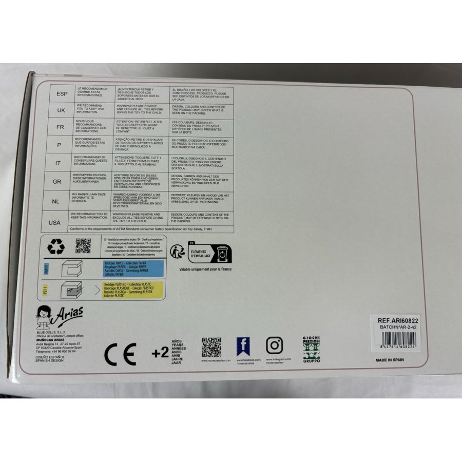 Baby Dukke Arias Andie 40 cm #2