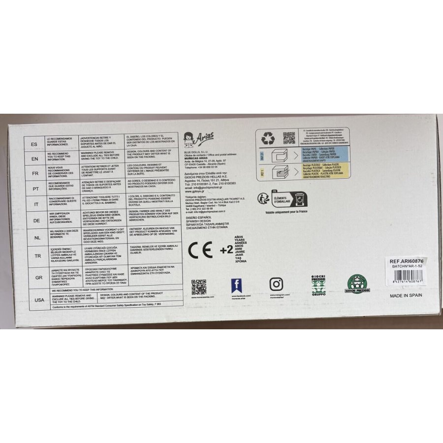 Baby dukke Arias Elegance 35 cm #2