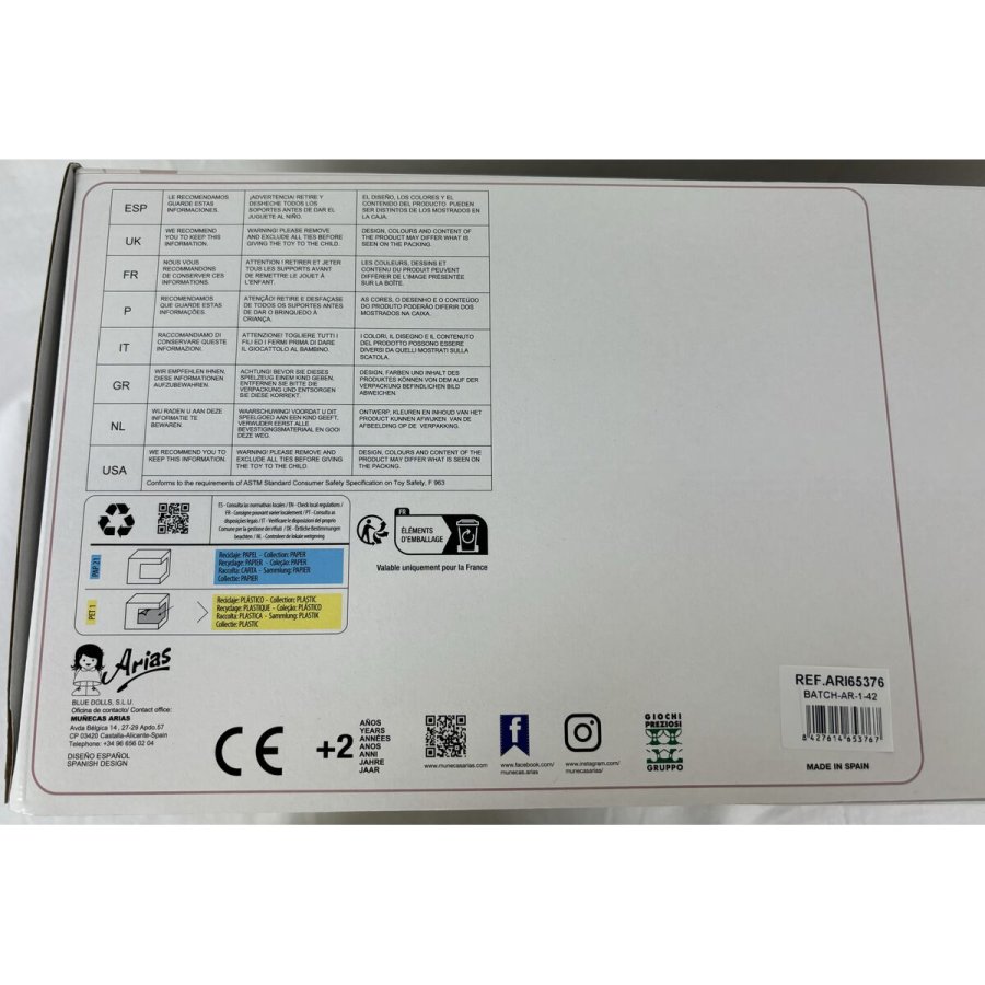 Baby Dukke Arias Elegance 45 cm #6