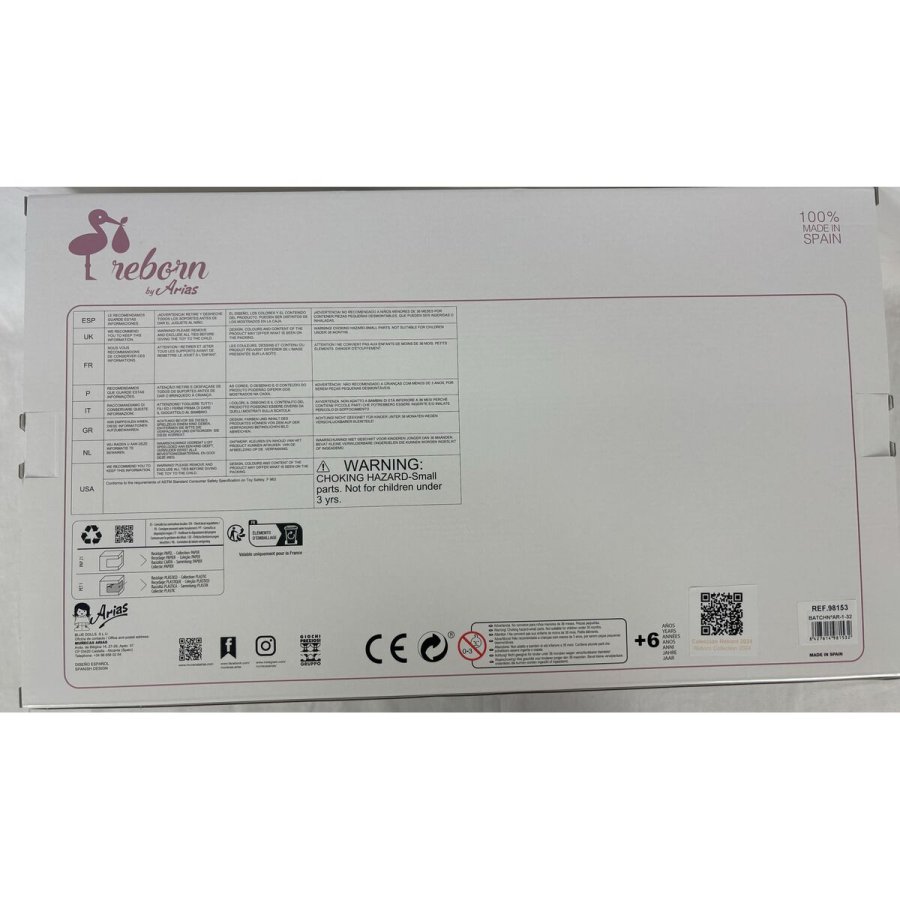 Genf�dte dukker Arias Ibai  45 cm #4