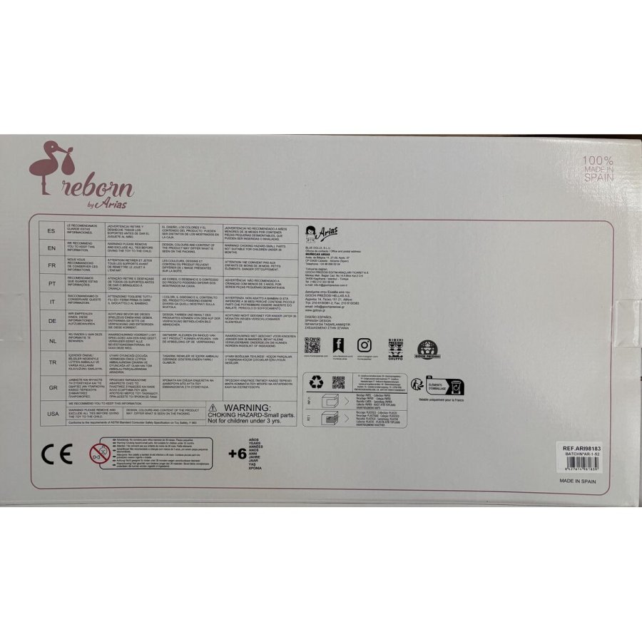 Genfdte dukker Arias Lain 45 cm #4