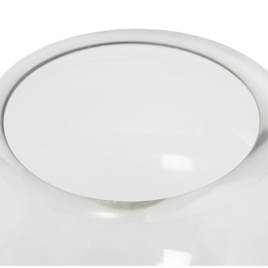 Vase Alexandra House Living Gennemsigtig Gylden Krystal 15 x 15 cm Lyseholder #3