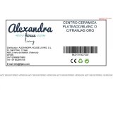 Borddekoration Alexandra House Living Hvid Slvfarvet Keramik 35 x 11 x 5 cm #3