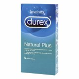 Kondomer Durex Natural Plus 6 Dele #1