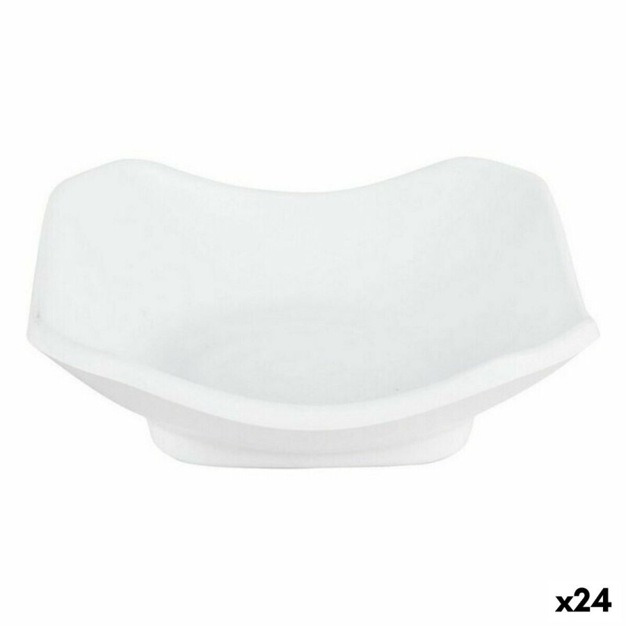 St til Smagsprver Viejo Valle Troya Hvid Melamin Firkantet 11 x 11 x 3,5 cm (24 enheder) #1