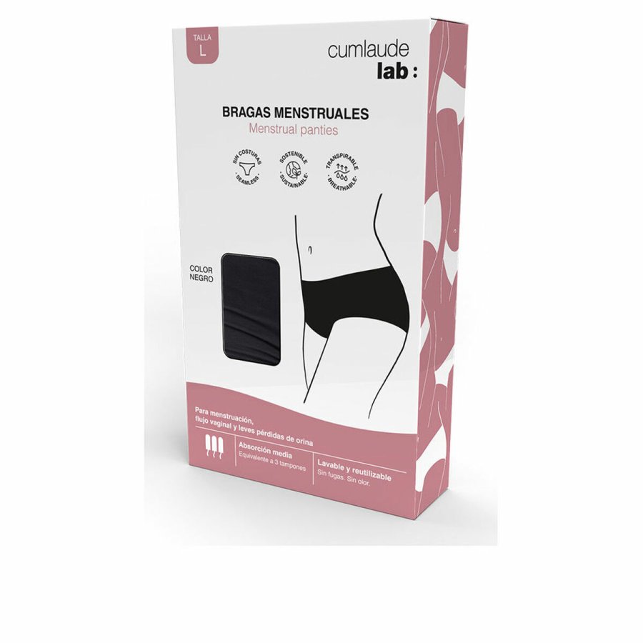 Fugtgivende Olie Cumlaude Lab CUMLAUDE LAB BRAGAS MENSTRUALES Sort L 1 enheder () #1