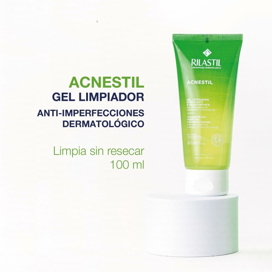 Ansigtsrens i gel-form Rilastil ACNESTIL 100 ml #2