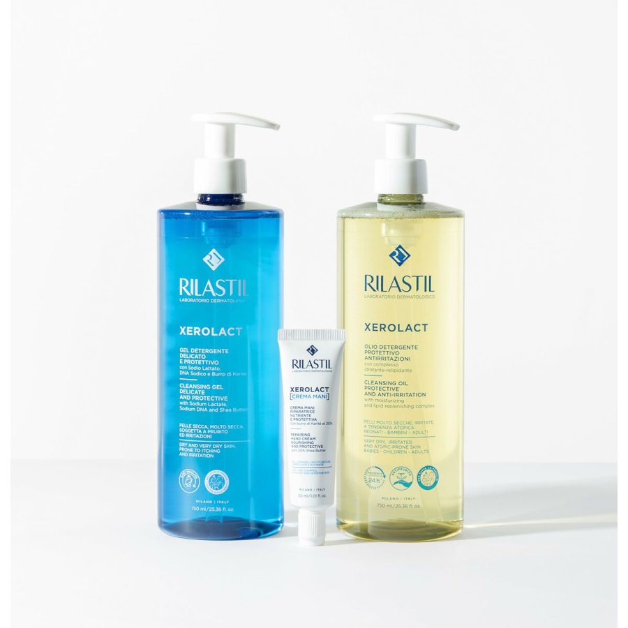 Ansigtsrens i gel-form Rilastil XEROLACT 750 ml #5