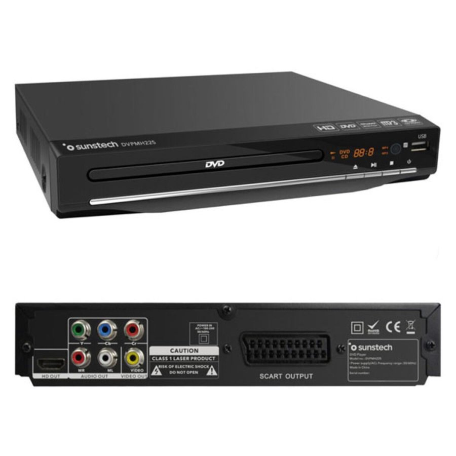DVD og TDT-afspiller Sunstech DVPMH225 Sort #2