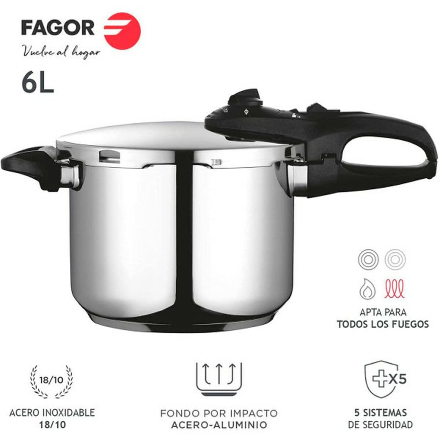 Ekspres-gryde Fagor DUO Rustfrit stl 18/10 6 L #11