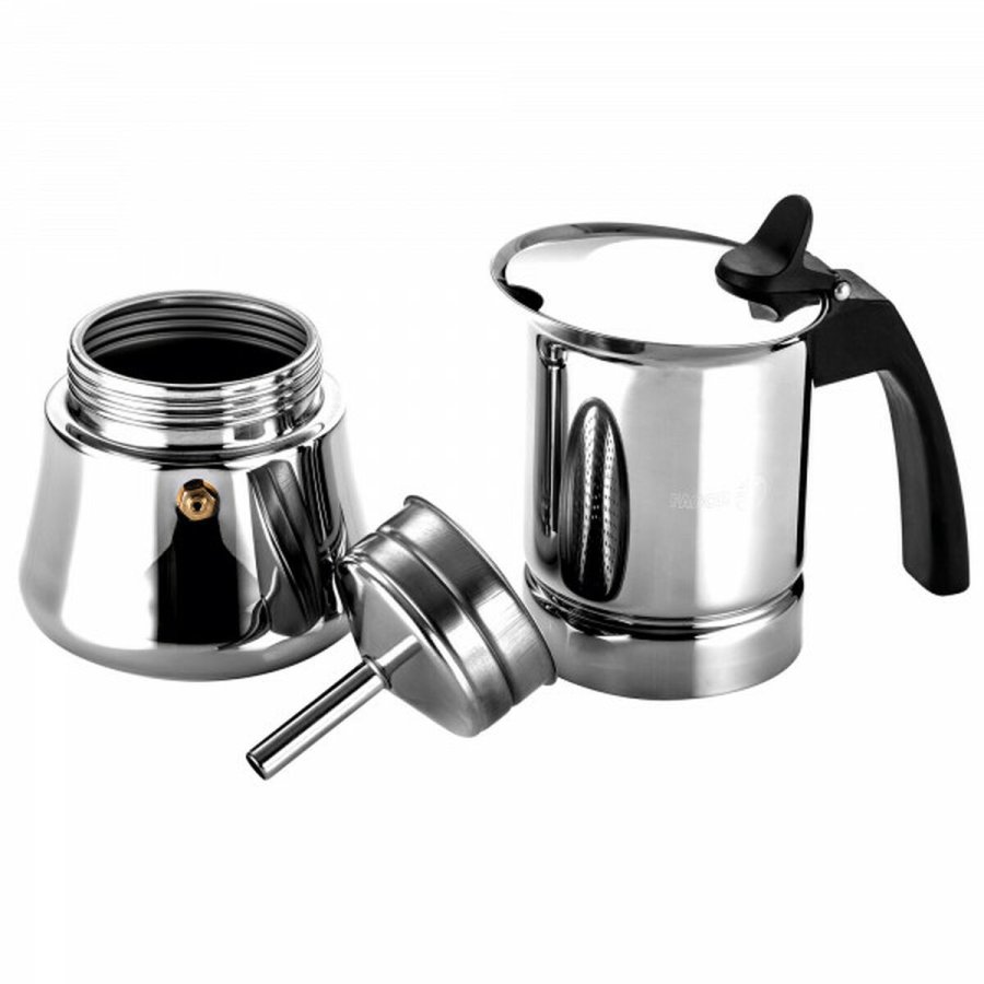 Italiensk Kaffekande Fagor Sort Rustfrit stl 60 ml #9
