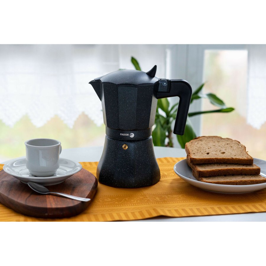 Italiensk Kaffekande Fagor Sort Aluminium #5