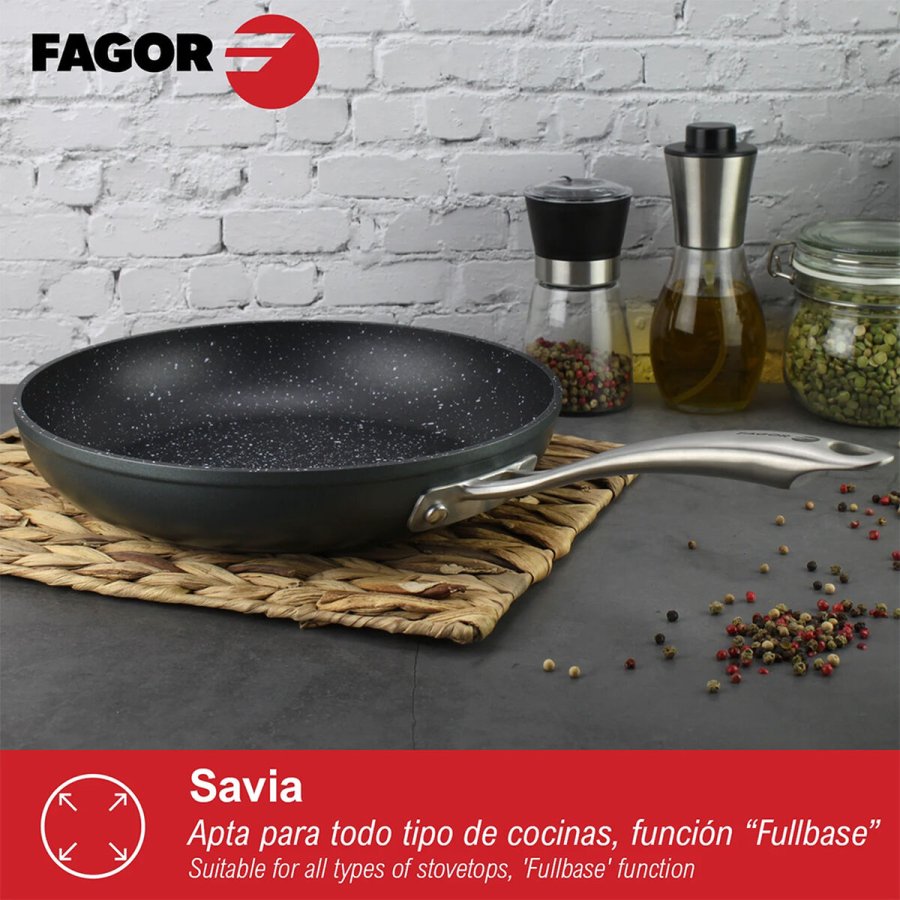 Stegepande Fagor Savia Smedet aluminium Slvfarvet  26 cm #3