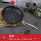 Stegepande Fagor Savia Smedet aluminium Slvfarvet  26 cm #5