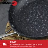 Stegepande Fagor Savia Smedet aluminium Slvfarvet  26 cm #7