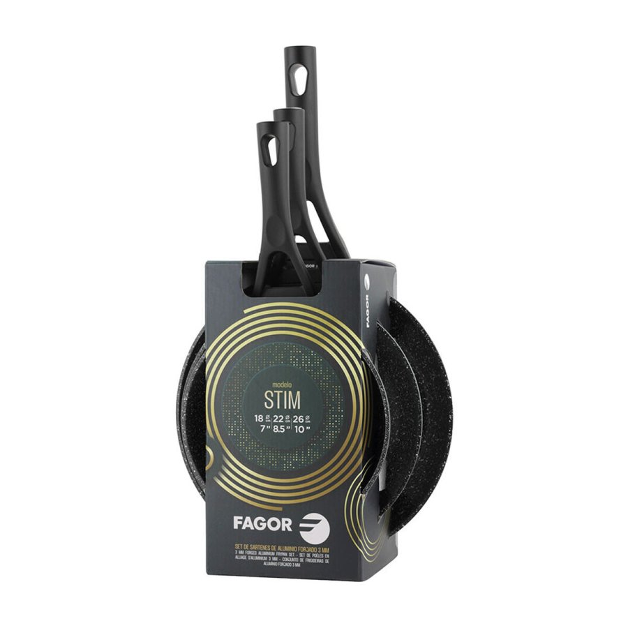 Stegepande Fagor SET STIM 3UDS Aluminium #5