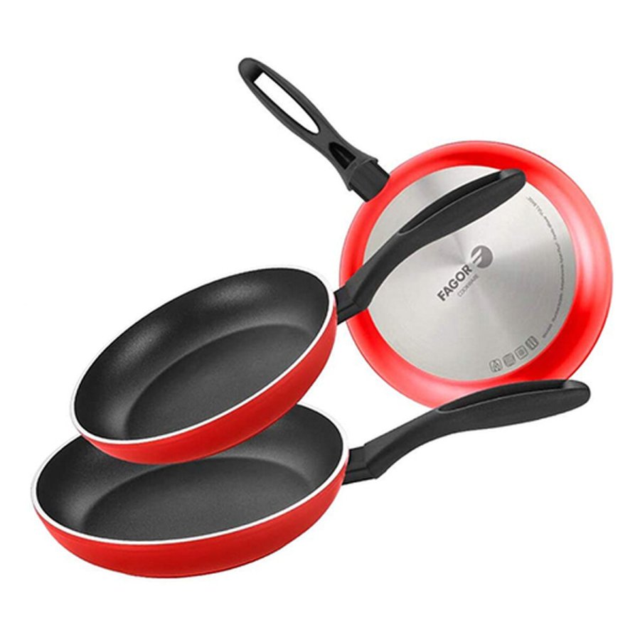 St med Stegepander Fagor Aluminium Bakelit #1