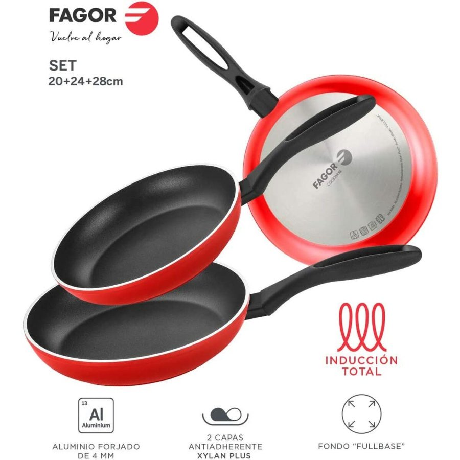 St med Stegepander Fagor Aluminium Bakelit #13