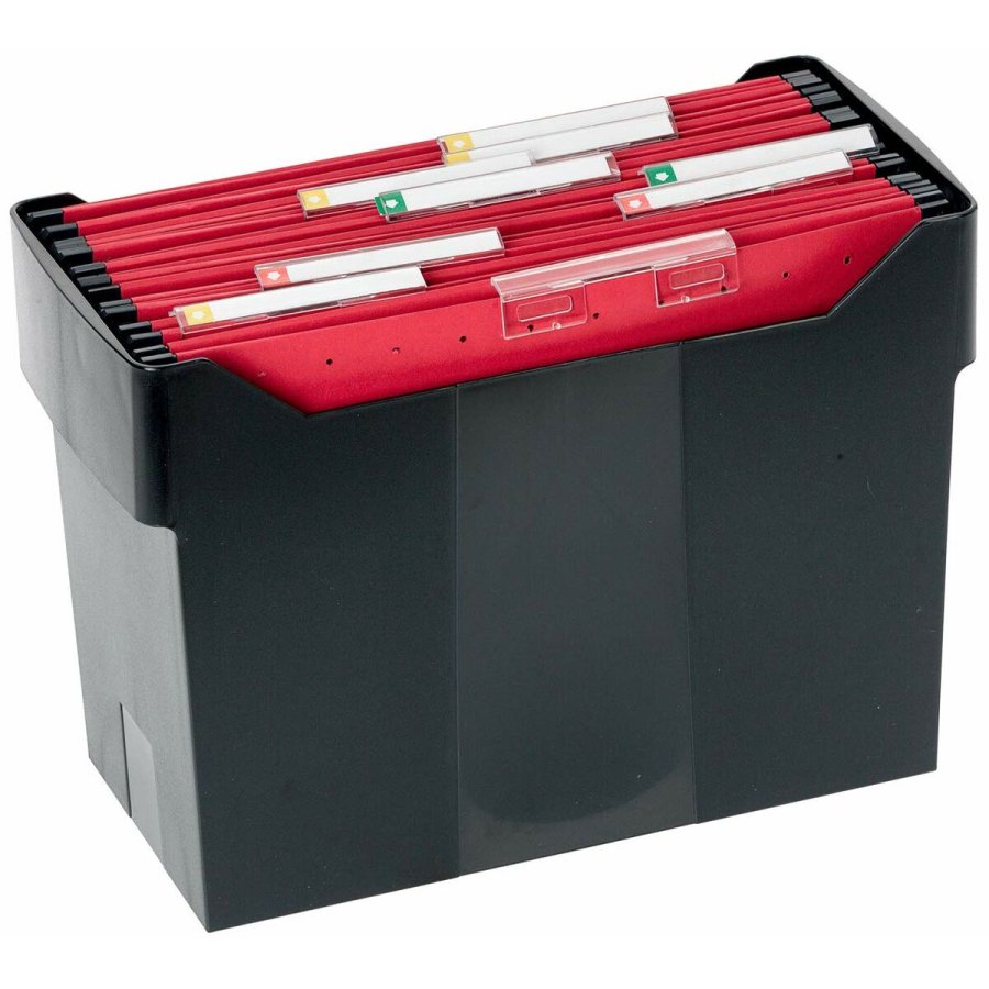 Arkivboks Archivo 2000 Archibox Sort Din A4 17 x 36,5 x 26 cm #1