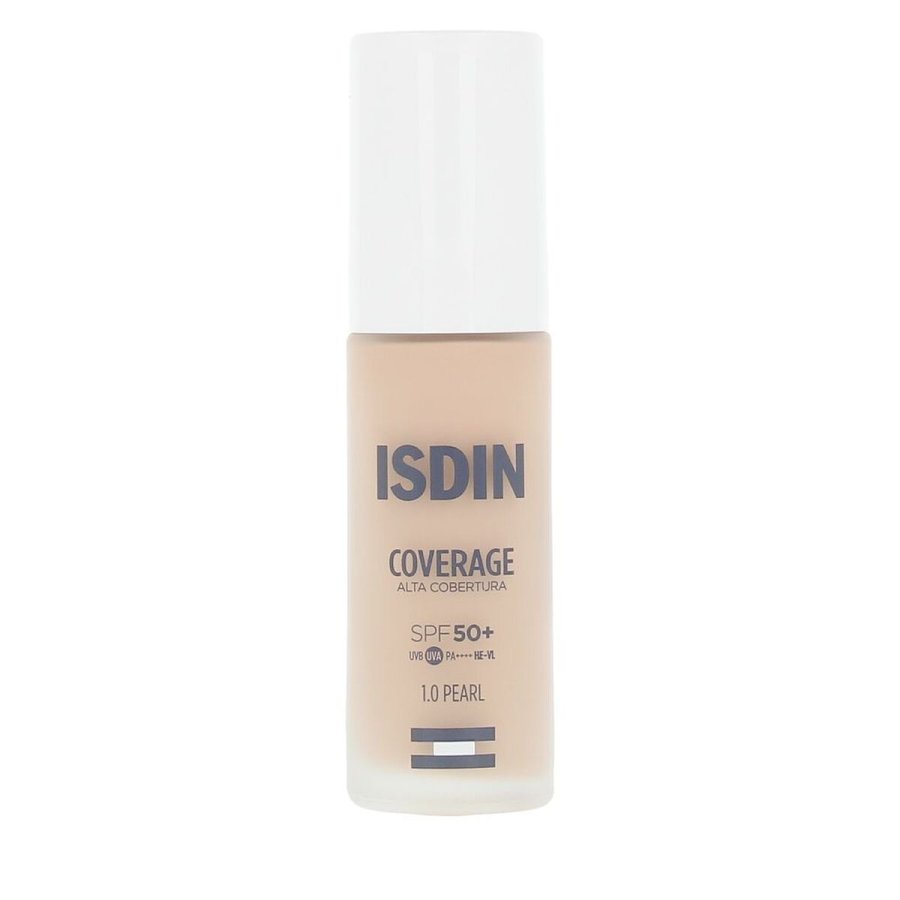 Flydende makeup foundation Isdin COVERAGE N 1.0 Pearl Spf 50 30 g #1
