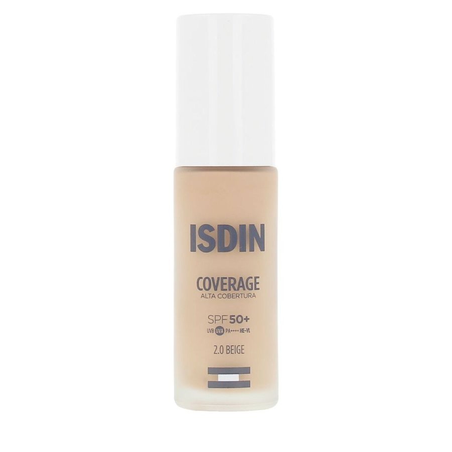 Flydende makeup foundation Isdin COVERAGE N 2.0 Beige Spf 50 30 g #1