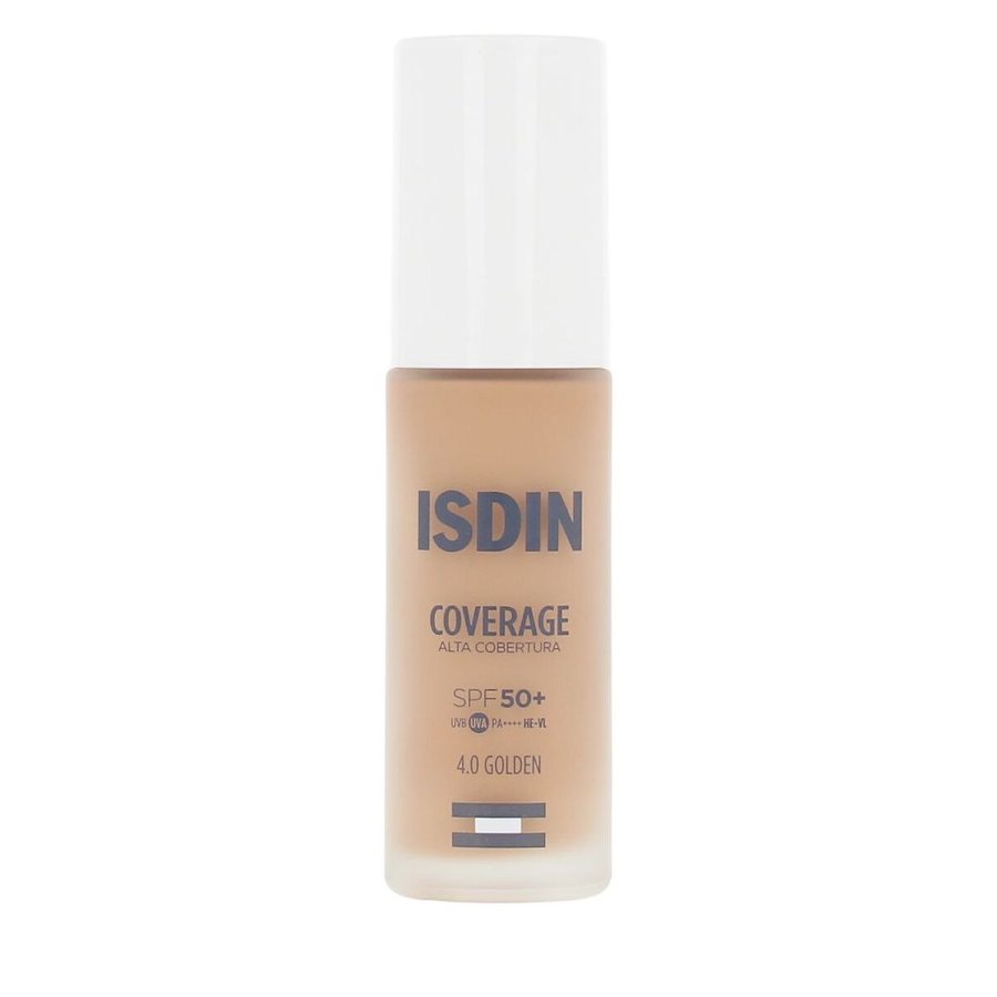 Flydende makeup foundation Isdin COVERAGE N 4.0 Golden Spf 50 30 g #1