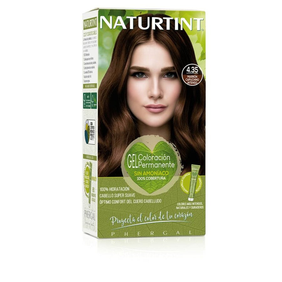 Permanent Farve Naturtint Naturtint 4.35 marrn capuccino intenso Uden ammoniak (170 ml) #1