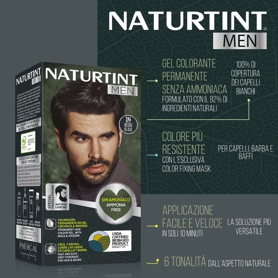 Permanent Farve Naturtint NATURTINT MEN Sort #3