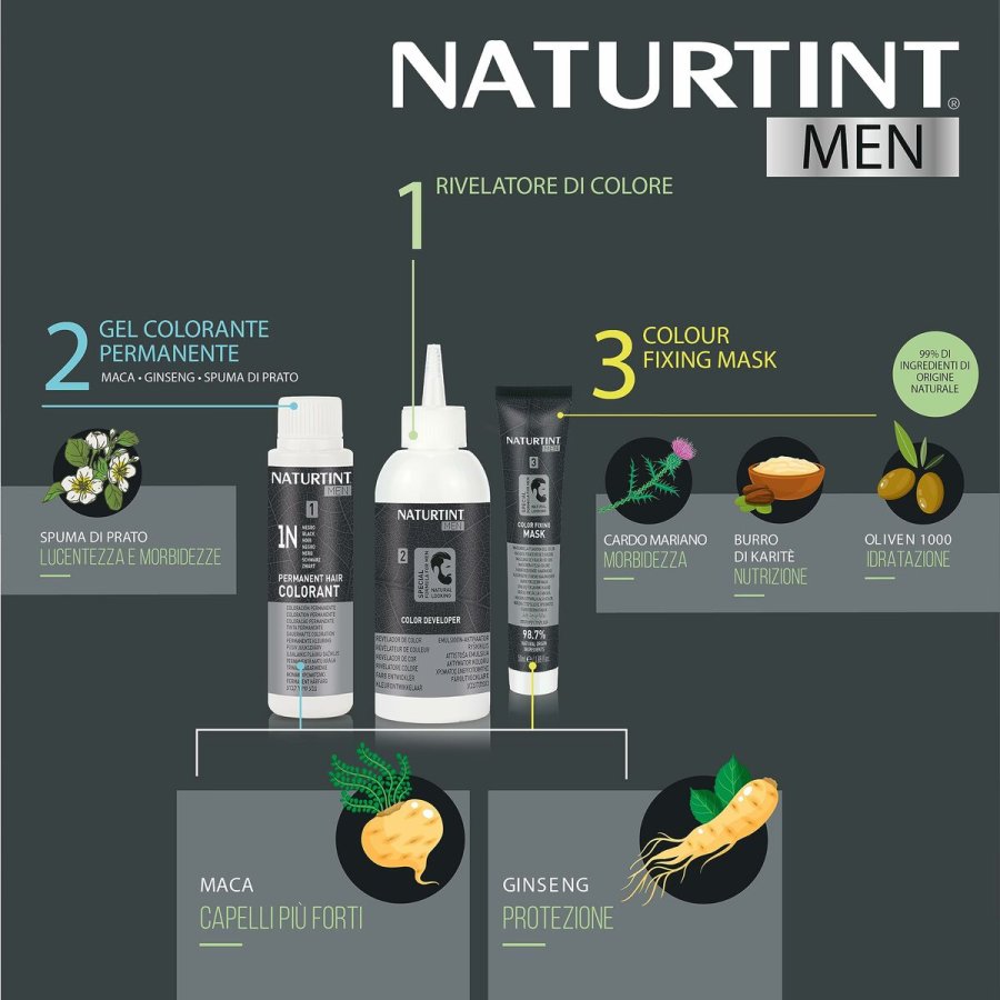 Permanent Farve Naturtint NATURTINT MEN Sort #4
