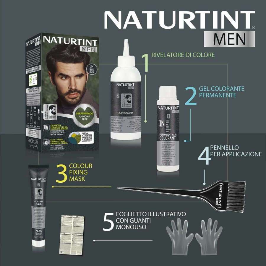 Permanent Farve Naturtint NATURTINT MEN Sort #5