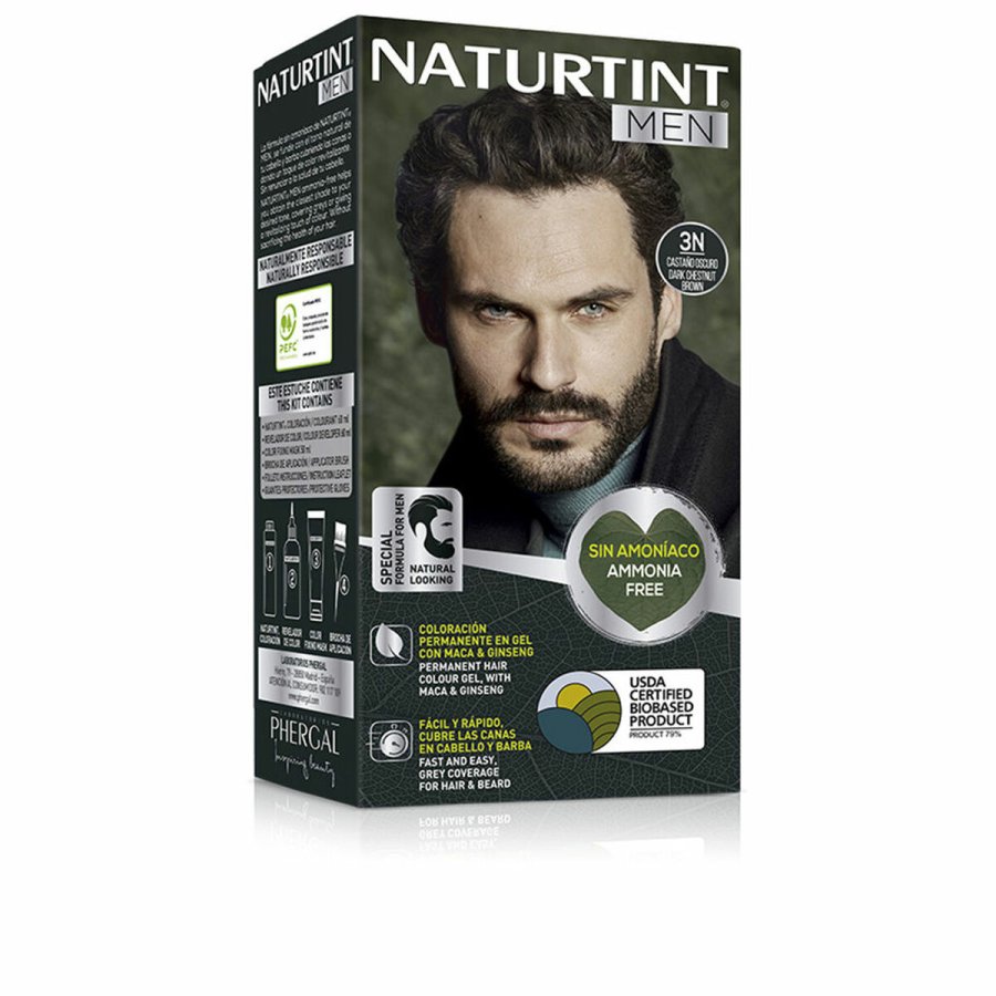 Permanent Farve Naturtint NATURTINT MEN 3 - Mrk Kastanje #1