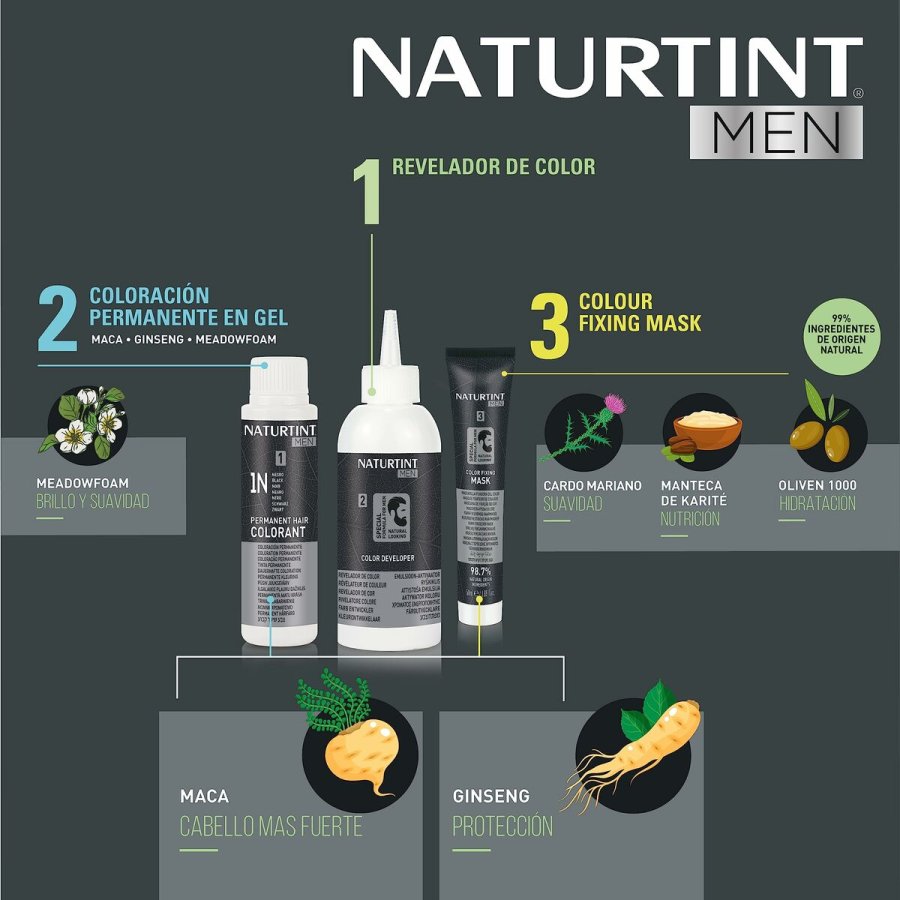 Permanent Farve Naturtint NATURTINT MEN N 4n-Castano Natural #4