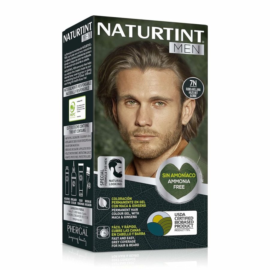 Permanent Farve Naturtint NATURTINT MEN N 7n-Rubio Avellana #2