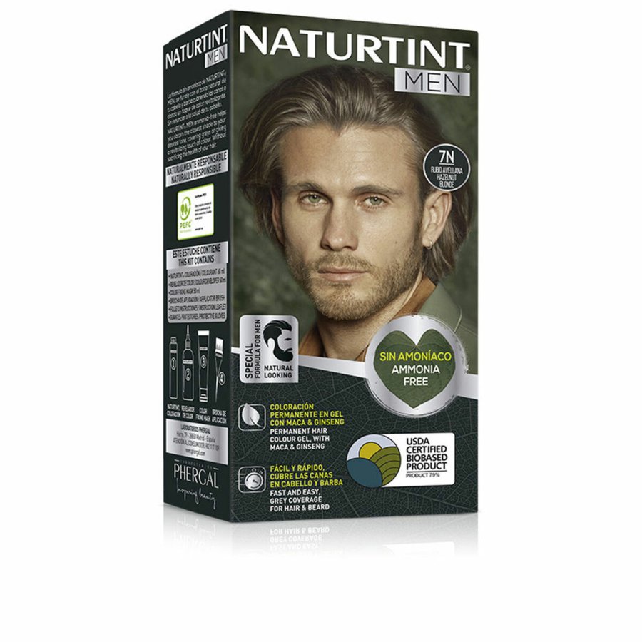 Permanent Farve Naturtint NATURTINT MEN N 7n-Rubio Avellana #1