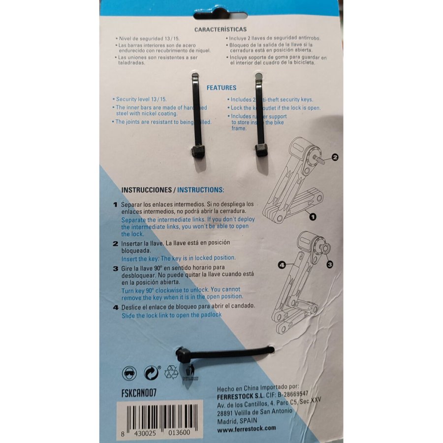 Kabel med hngels Ferrestock #2