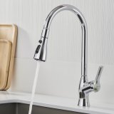 Hane med blandingsbatteri Fontastock Krom Rustfrit st�l Kobber Keramisk Zink Legering C-formet H�j #6