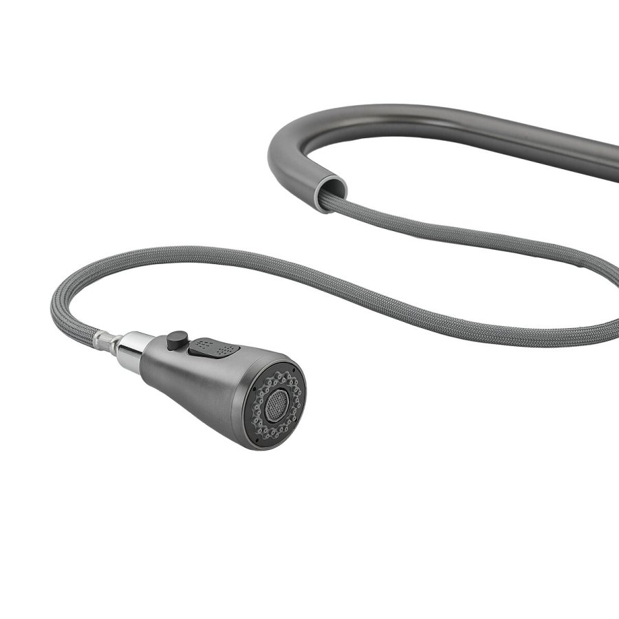 Hane med blandingsbatteri Fontastock Gr Rustfrit stl Keramisk C-formet #4