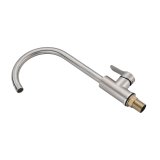 Hane med blandingsbatteri Fontastock Gr Rustfrit stl Keramisk Zink Legering C-formet #3