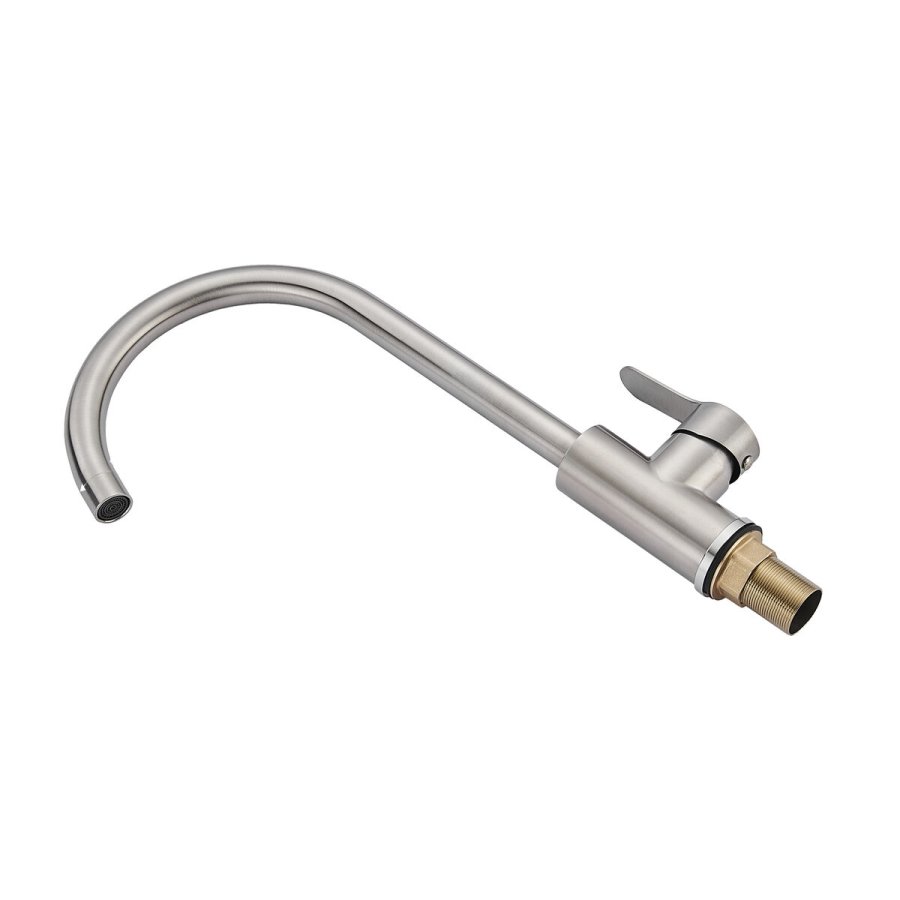 Hane med blandingsbatteri Fontastock Gr Rustfrit stl Keramisk Zink Legering C-formet #3