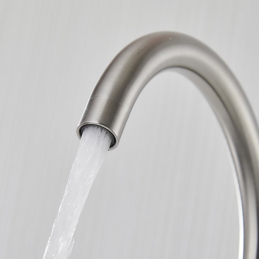 Hane med blandingsbatteri Fontastock Gr Rustfrit stl Keramisk Zink Legering C-formet #5