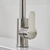 Hane med blandingsbatteri Fontastock Gr Rustfrit stl Keramisk Zink Legering C-formet #7