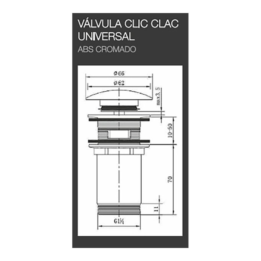Filter EDM 01677 clic-clac ABS 23 x 160 mm #2