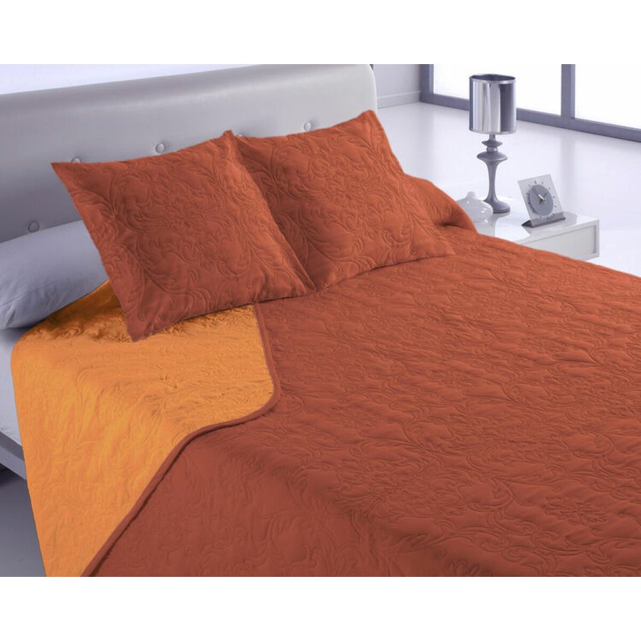 Sengetppe (vattppe) Hosteline VEGAS Orange Seng 105 (2 Dele) #1