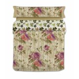 Dynebetrk st Lois VINTAGE Brun Seng 90 150 x 230 cm 3 Dele #1