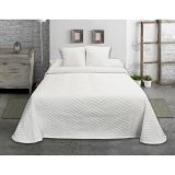 Colchas Hosteline ESPIGA Hvid 270 x 270 cm #1