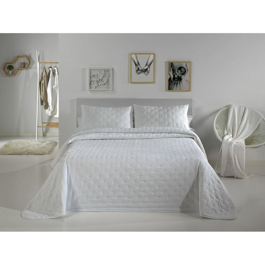 Sengetppe (vattppe) Pierre Cardin DOTS Hvid Seng 90 (2 Dele) #1
